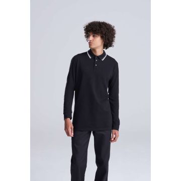 LONG SLEEVE TIPPED 100 POLO