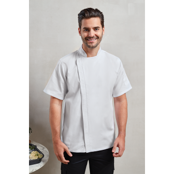 CHEF'S ZIP-CLOSE SHORT SLEEVE JACKET