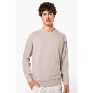 MEN'S ORGANIC COTTON CREW NECK RAGLAN SLEEVE SWEATSHIRT