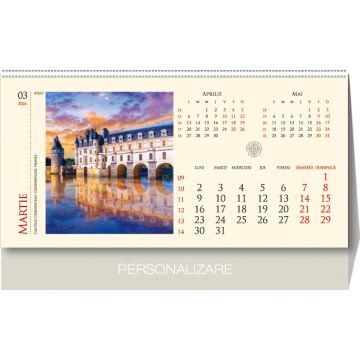 Calendar de birou, Castele