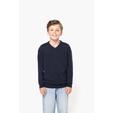 KIDS' V-NECK JUMPER