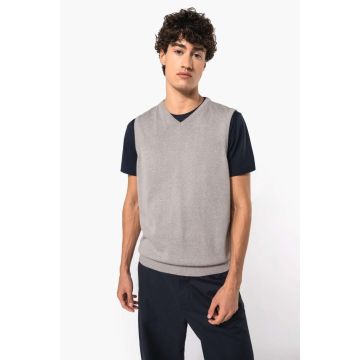 MEN'S SLEEVELESS V-NECK JUMPER