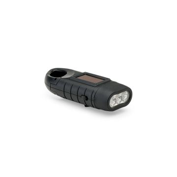 SOLARKY. Compact 0'5 W ABS torch with 3 white LEDs with 90 lumens - Black