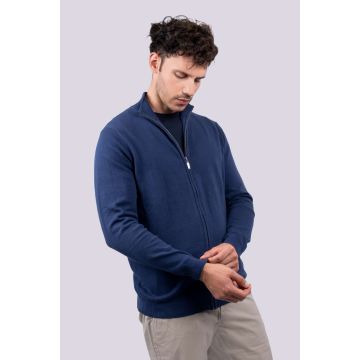 MEN’S FULL ZIP CARDIGAN FINE GAUGE COTTON