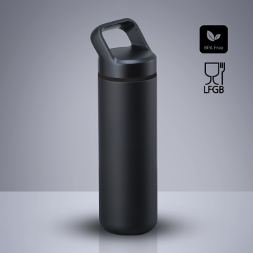 Expedition sticlă din oțel pentru apă cu strat de cupru, 650 ml