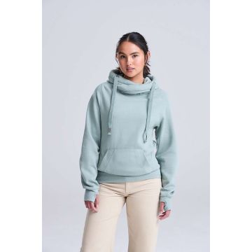 CROSS NECK HOODIE