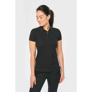 LADIES' SHORT-SLEEVED CONTRASTING DAYTODAY POLO SHIRT