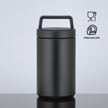 Nordic recipient termoizolant pentru alimente cu strat de porțelan și strat de cupru, 800 ml