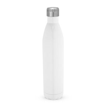 AMORTI XL. Stainless steel sublimation sports bottle - White - 1000 mL