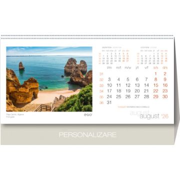 Calendar de birou, Peisaje, personalizabil