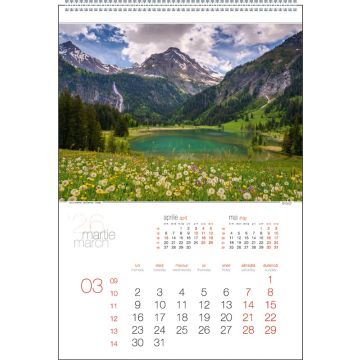 Calendar de perete, Peisaje, personalizabil