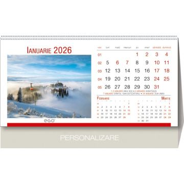 Calendar de birou Romania, personalizabil