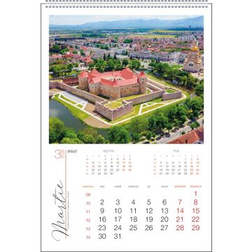 Calendar de perete, Romania, personalizabil