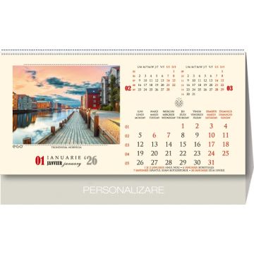 Calendar de birou, Strazi, personalizabil